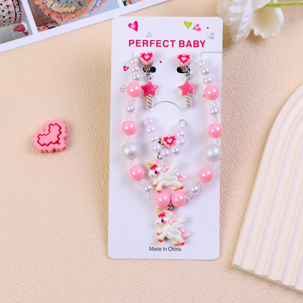 핑크 유니콘 5종 세트 [종이카드 포함]