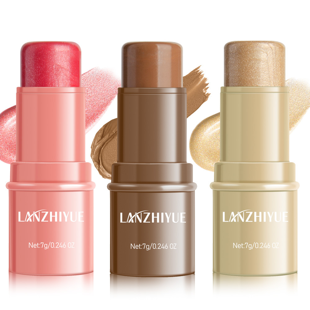 跨境爆款修容棒套盒 高光修容棒轮廓阴影笔立体提亮卧蚕面部腮红