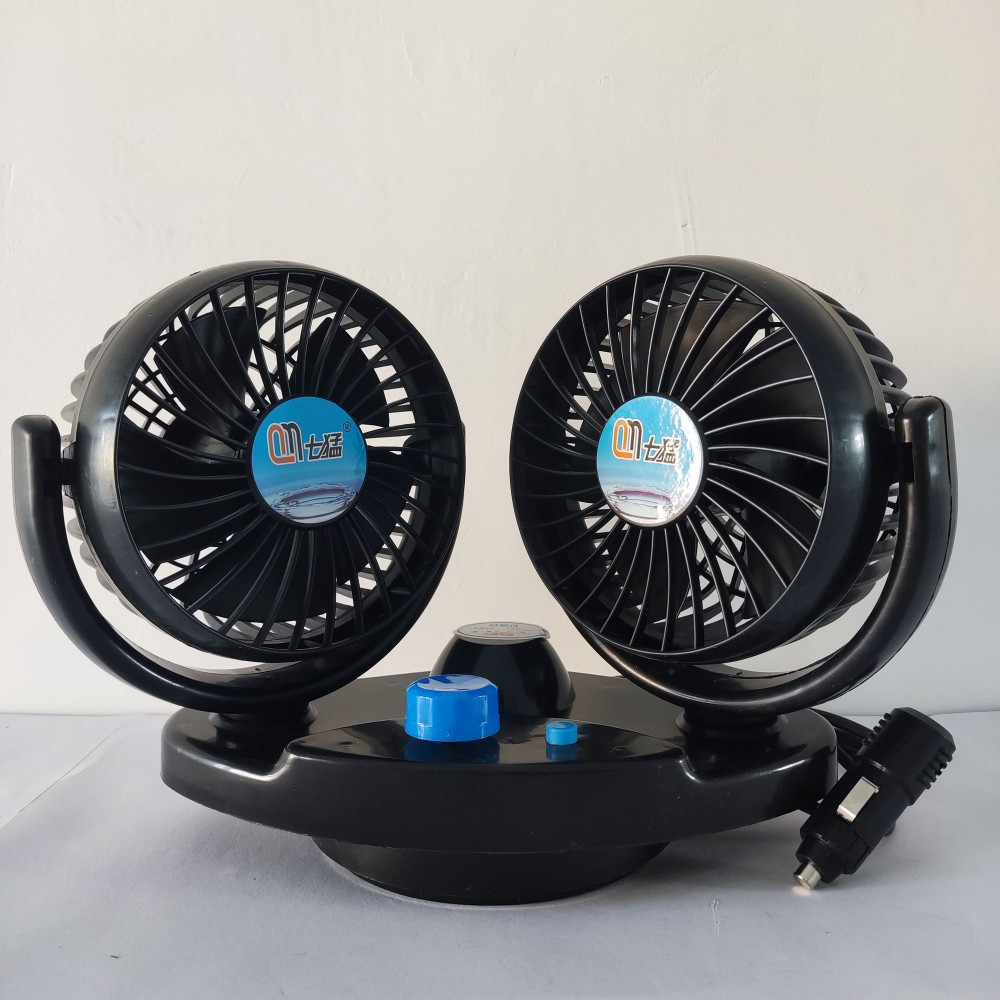 Car-mounted cooling fan for vans and trucks, 12/24v4/ 5inch small fan 4inch oscillating car fan