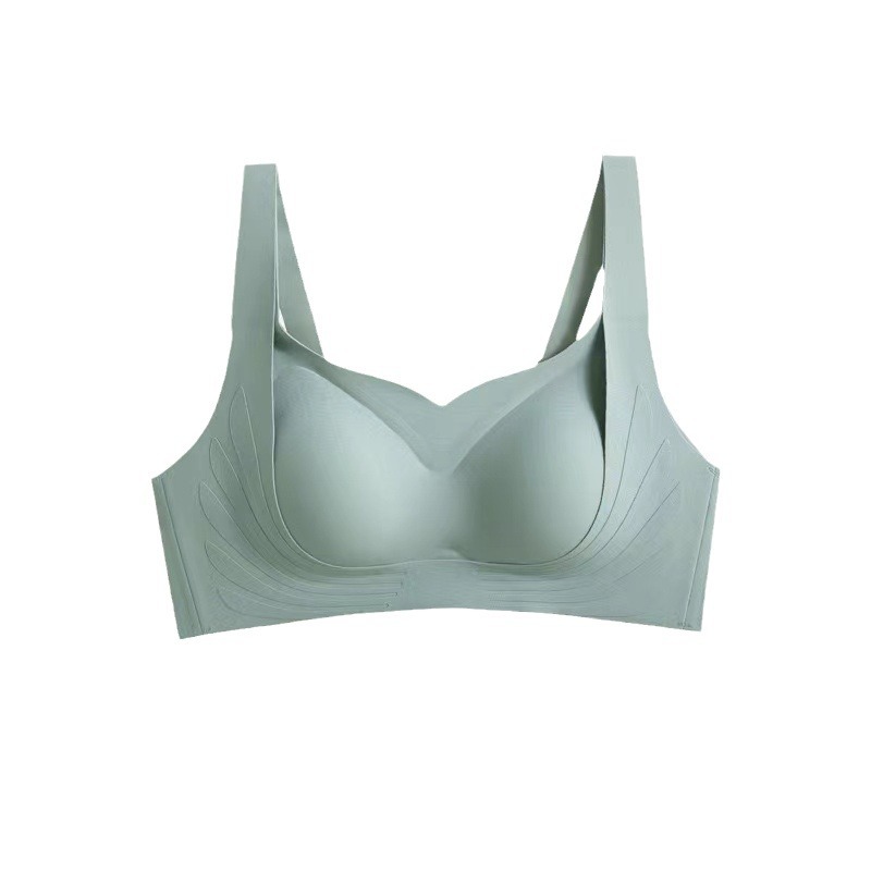 Ropa interior genuina sin costuras para mujer, pechos grandes, pechos pequeños, estilo delgado, ajuste de senos, sujetador deportivo antiflacidez