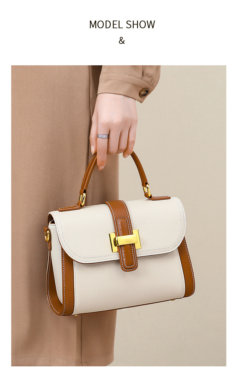 Borsa a mano da donna in vera pelle elegante e versatile_voghion.com