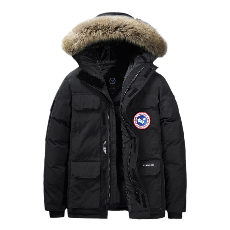 L - 8XL transfronterizo estación europea invierno algodón hombre grueso tamaño grande abrigo suelto calentamiento moda algodón con capuzas