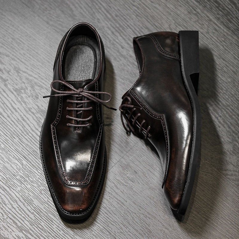Formal Men's Shoes For Wedding In British Style Large Size_voghion.com