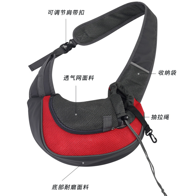 Suministros para mascotas Amazon popular bolsa de hombro para mascotas gato bolsa crossbody pecho bolsa portátil para mascotas