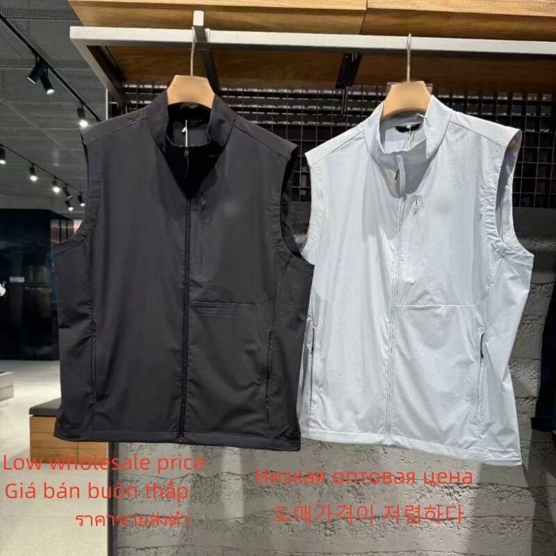 Xiaoshu Same Style Summer Sports Casual Vest Outdoor Quick-drying Couple's Jacket Men's Solid Color Light Luxury Vacant Shoulder Coat Xiaoshu Same Style Summer Sports Casual Vest Outdoor Quick-drying Couple's Jacket Men's Solid Color Light Luxury Vacant Shoulder Coat