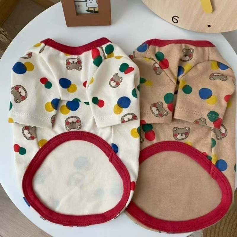 Новая домашняя одежда маленькая собака Йорк весна и осень шнауцер домашнее животное кошка Тедби собачья одежда весна и осень