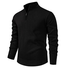 Q 60517 Men's Half Zip Knit Sweater ��ʿ��֯�� ŷ���羳