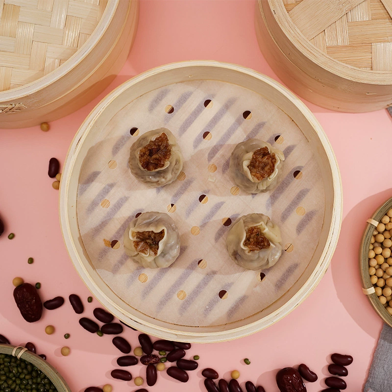 300/350 штук клейкой клетки рисование бумаги с Kong Baozi паровые пончики дим сум утренний чай подушка бумага выпечка паровая бумага паровой цех бумага круглая паровая бумага