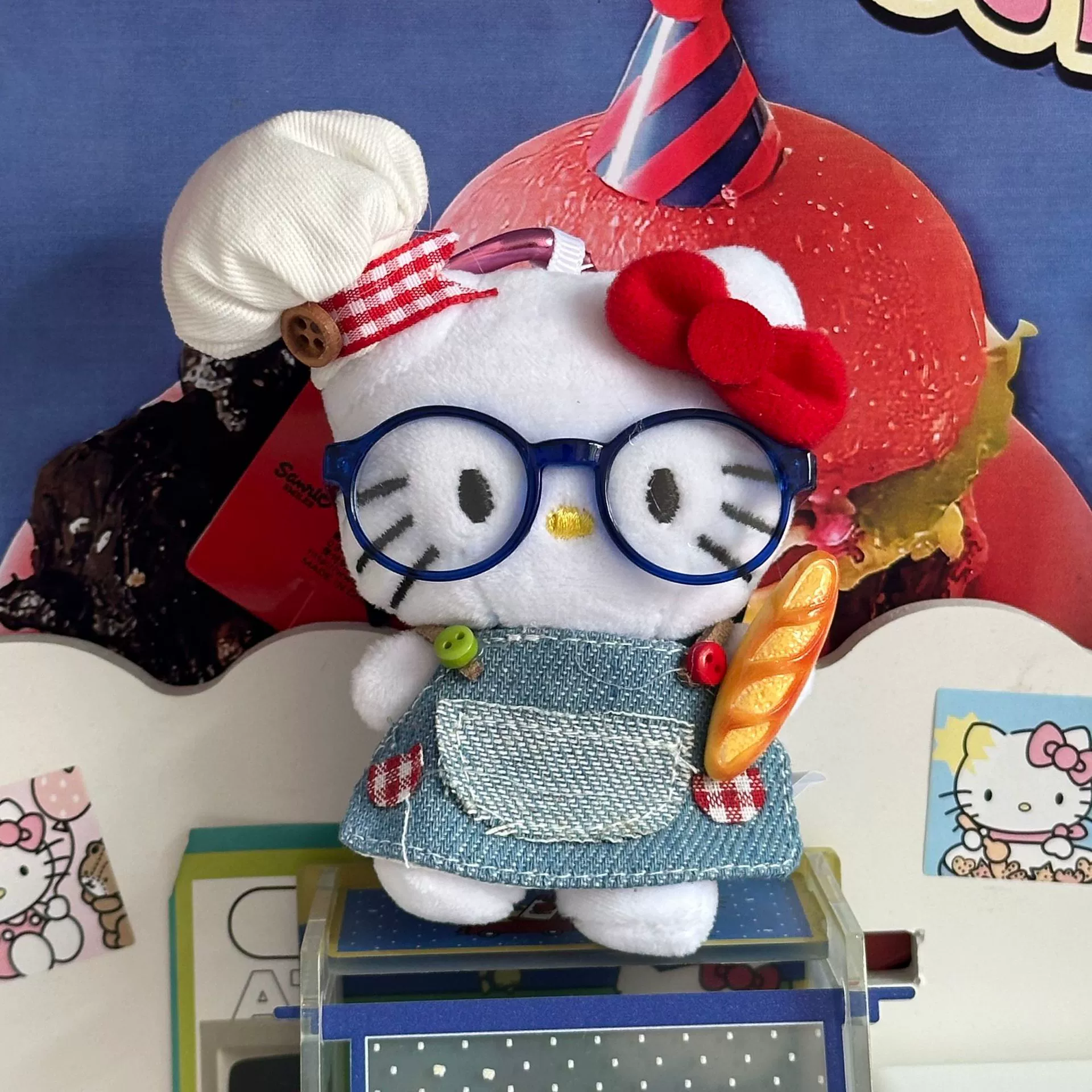 Плюшевая подвеска-брелок для ключей (Hello Kitty) симпатичная кукла, мягкая мини-плюша 10+ вариантов дизайна, подарок 0.038 кг