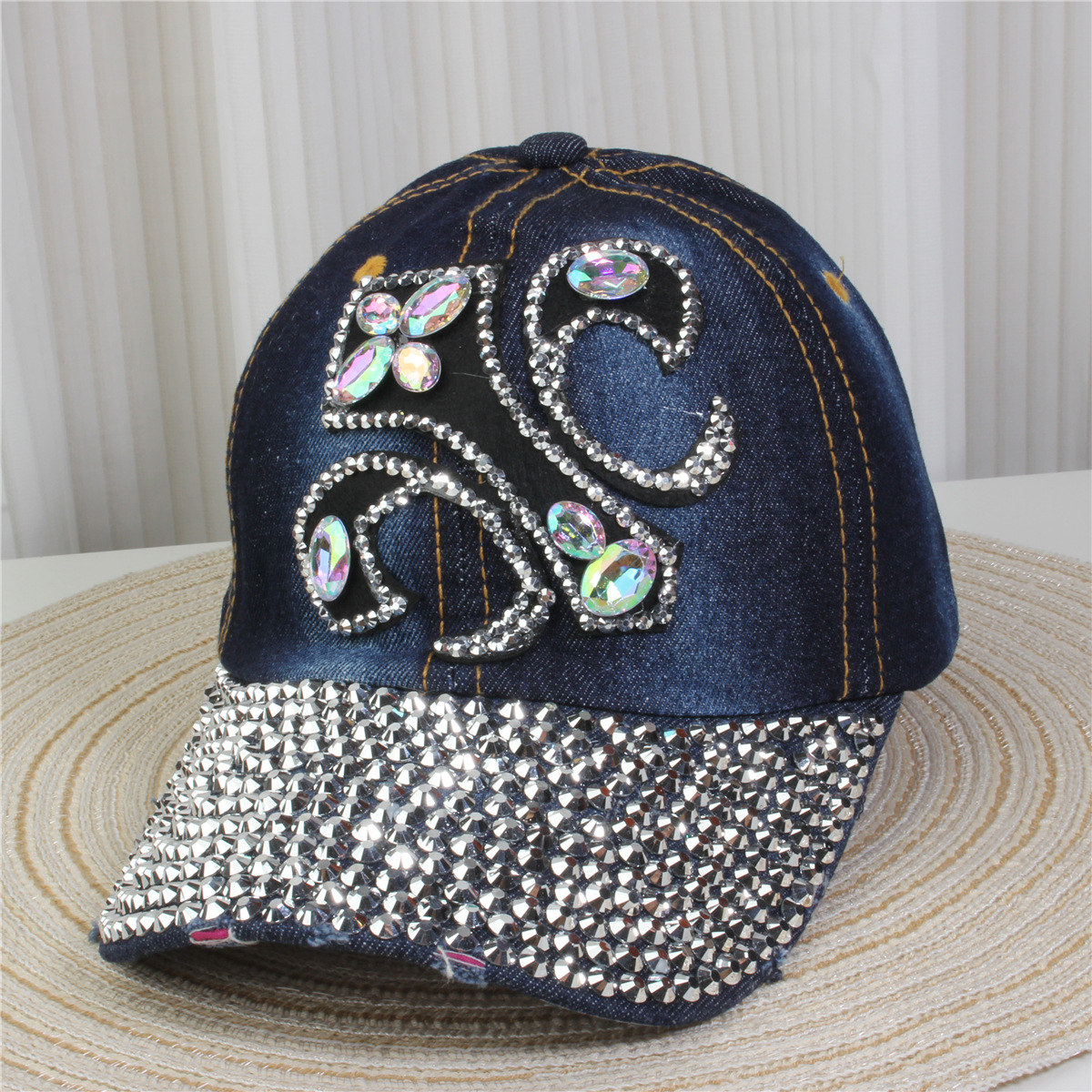 147g Weight Baseball Cap Hats Type Daily, Street Occasion Denim Material Letter, Usa, Butterfly Pattern All Seasons Season Unisex Gender Simple Style, Classic Style Style Curved Eaves Rim Unisex Simple Style Classic Style Letter Usa Butterfly Curved Eaves Baseball Cap 19