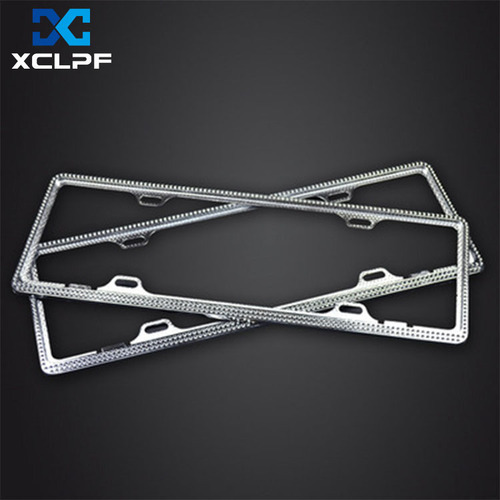 Zinc alloy diamond new energy license plate frame license plate frame blue license plate holder license plate frame domestic
