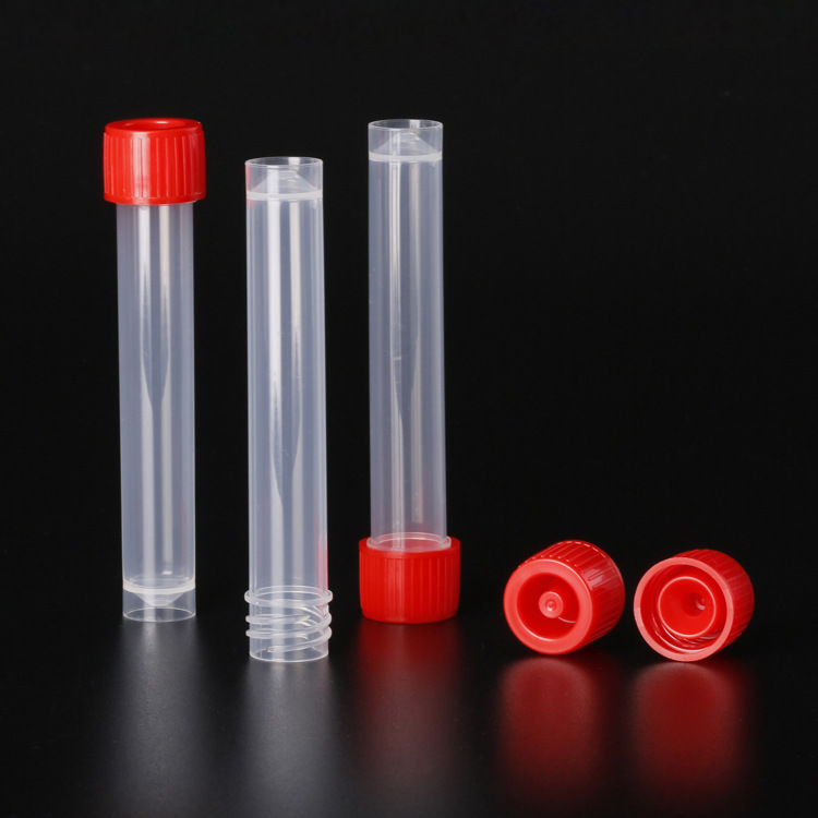 医用耗材采样管10ml直立式凹盖平盖采样试管冻存管样品密封性强