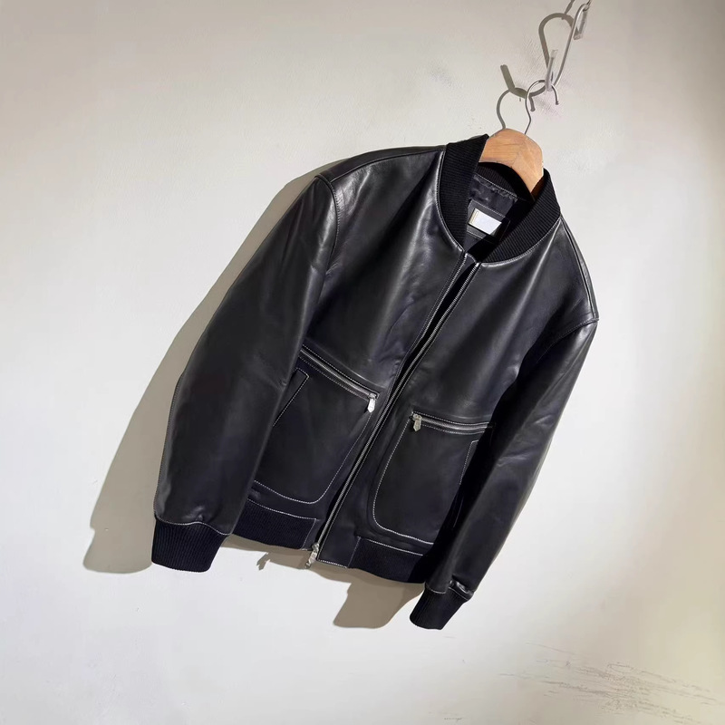 Men's Jacket Autumn and Winter New Style Thickened Leather Jacket Casual High-End Version for Men and Women Men's Jacket Autumn and Winter New Style Thickened Leather Jacket Casual High-End Version for Men and Women