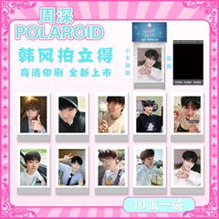 Instant camera Lomo style photo card with ZHOU Shen's design, self-printed commemorative, original, simple and exquisite, high-definition, universal