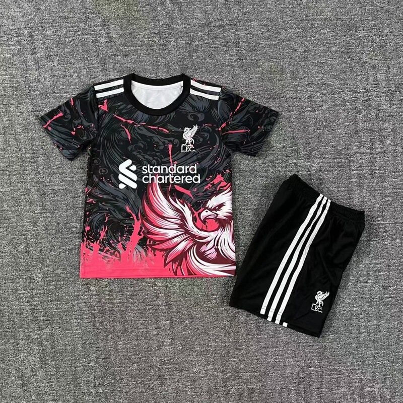 2526足球俱乐部儿童装套装特别版足球服巴西皇马巴萨短袖t恤球衣|undefined