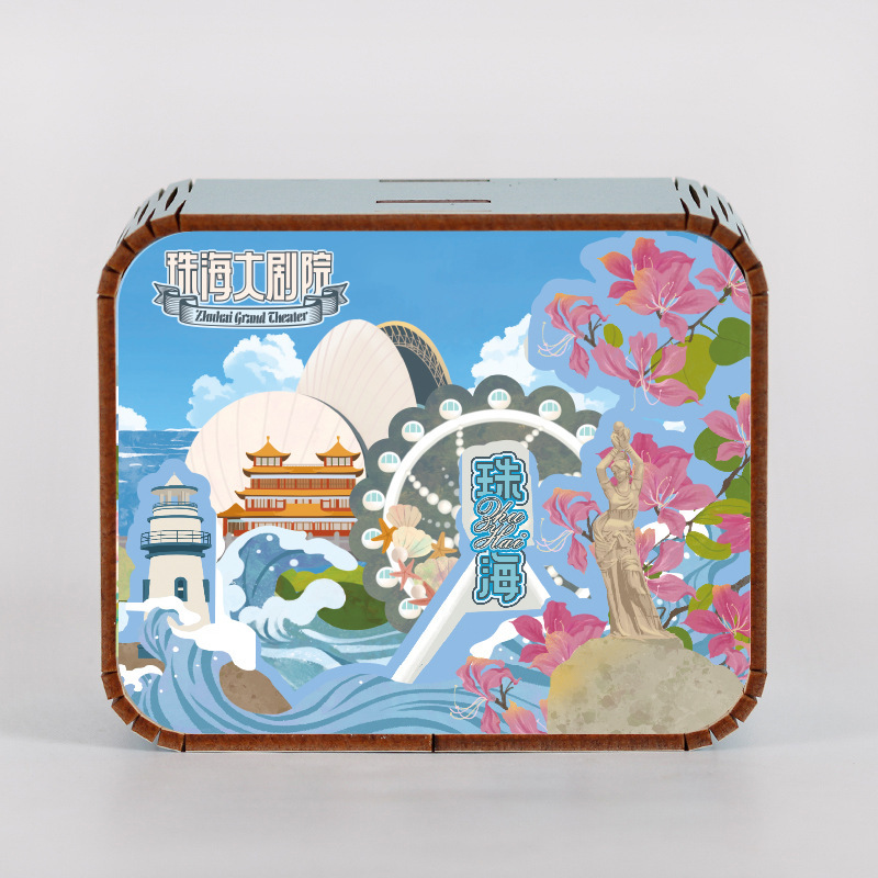 オリジナルアモイ重慶南京西安都市動態オルゴールオルゴールオルゴール観光記念品|undefined