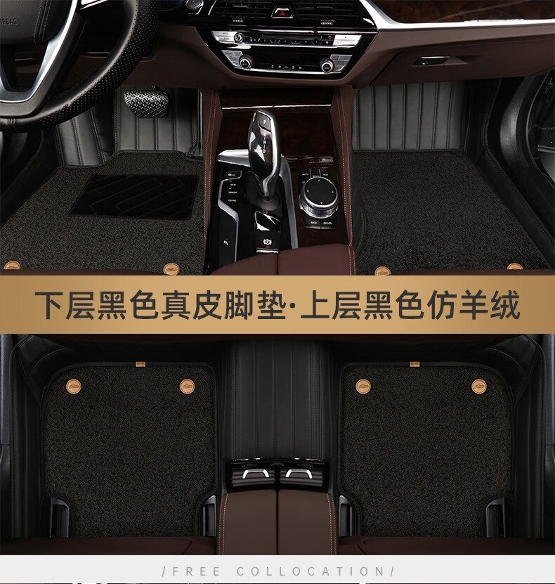 Floor Mats Suitable for Audi A6L A4L Q5L Q3 Q7 A5 All A3 Models A8L A7L Car Starry Sky Carpet Floor Mats