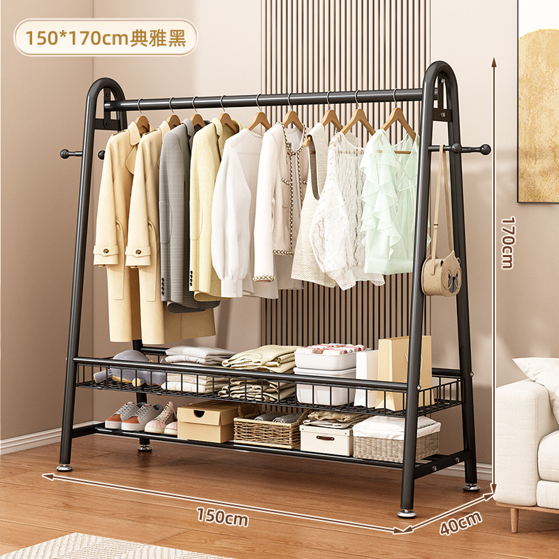 옵시디언 블랙 - 길이 150*높이 170丨 업그레이드된 이중 수납망바구니 [굵은 22관]