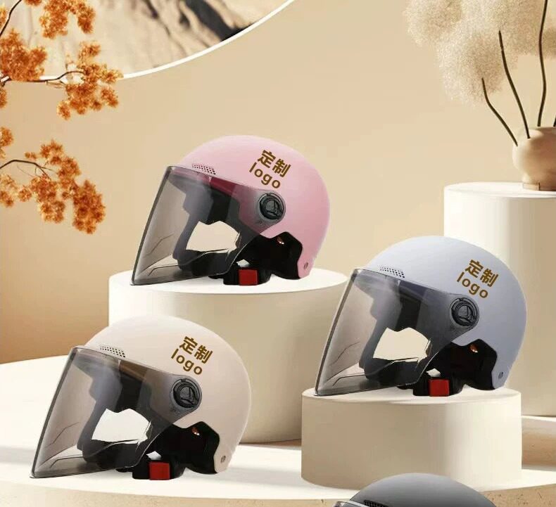 Safety helmet logo image 3C certified electric vehicle motorcycle courier ride safety helmet universal for all seasons