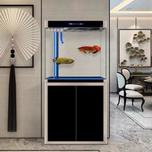 中大型龙鱼缸招财智底过能滤金鱼缸免换水风水生态下滤水族箱地柜