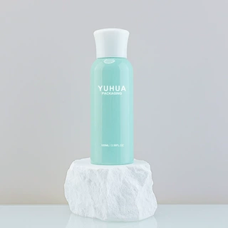 100ml塑料圆肩瓶 皇冠盖化妆水乳液瓶 24牙PET洗护乳液分装瓶定制