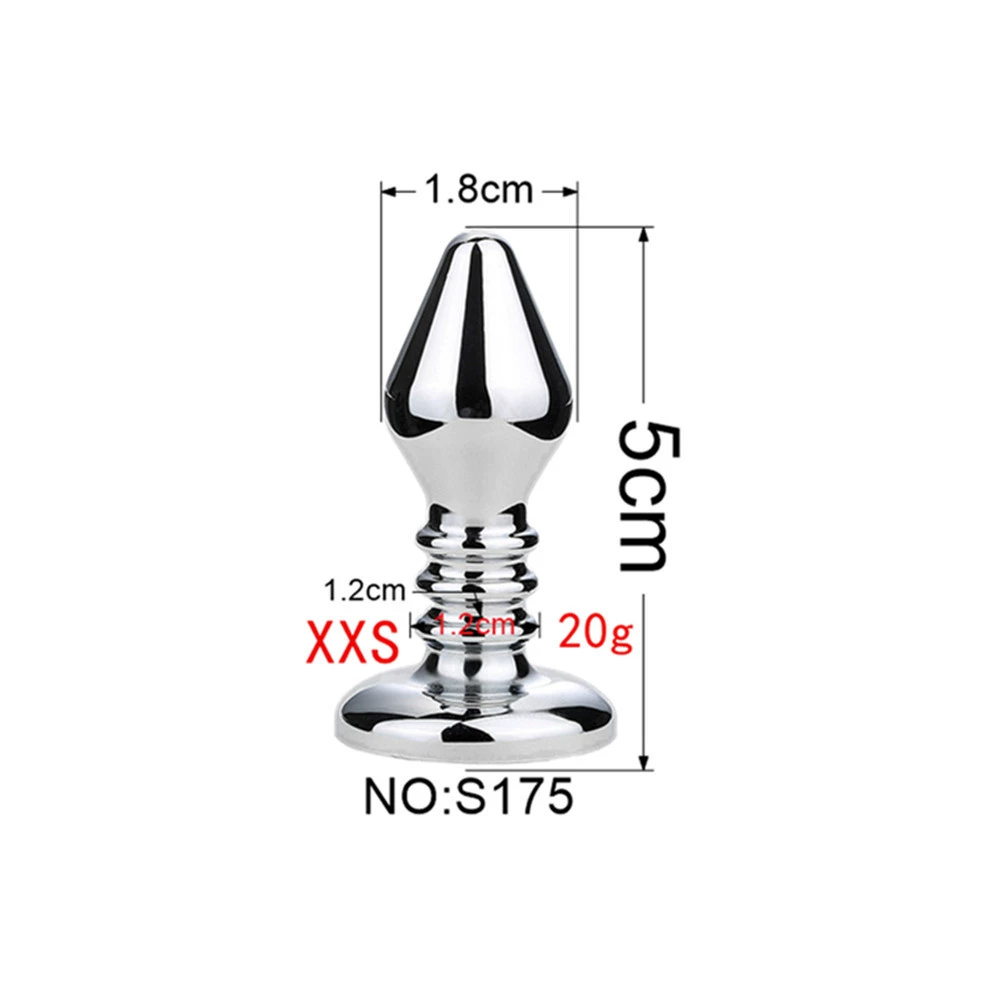 Detachable Anal Plug Heads, Silicone & Metal Options, Multiple Shapes and Sizes