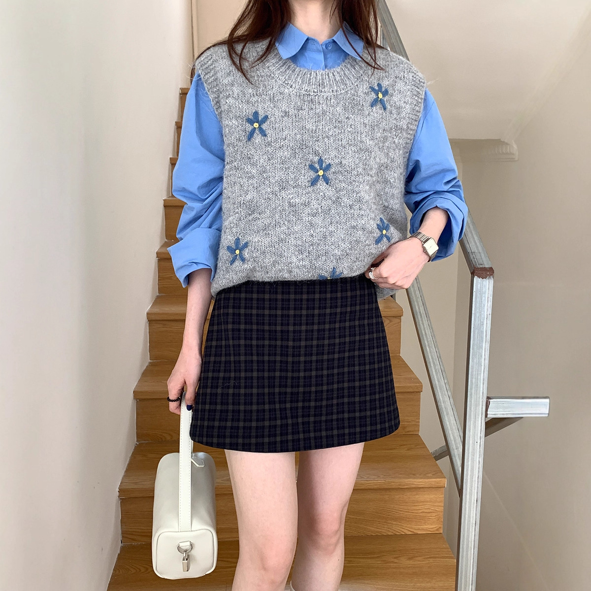 Weisong Women's High-Waisted Plaid Skirt 2025 Autumn New Korean Style College Style Niche Design Short Skirt