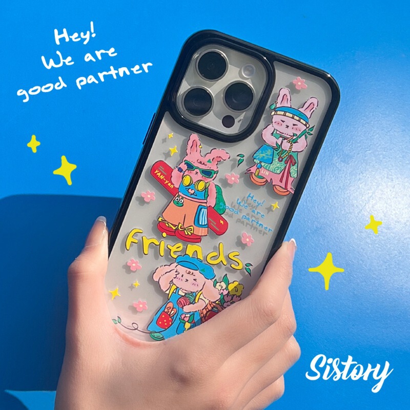 Sunglasses Rabbit Friends Original Cartoon Cute Small Fresh All-inclusive Drop-resistant Magnetic Durable Mobile Phone 15 PROMA16