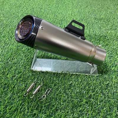 Motorcycle exhaust pipe Race 800 250SR 450SR - three-layer-carbon-headband-blue-mesh-60mm