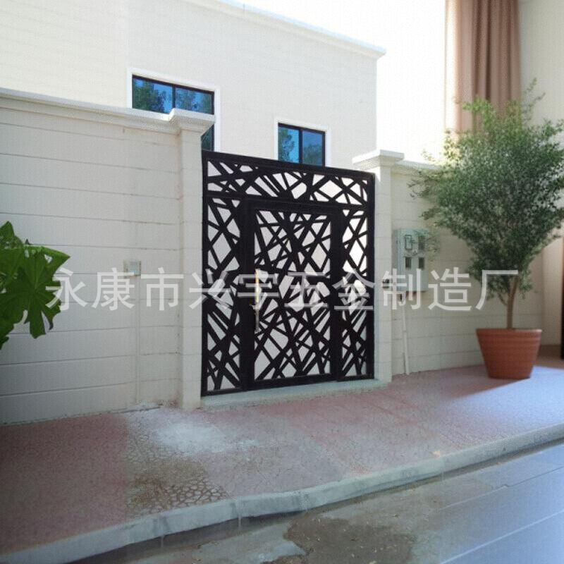 Balcony Guardrails Laser-Cut Guardrails Villa Courtyard Guardrails Cutting Screens Privacy Guardrails Background Wall Decoration