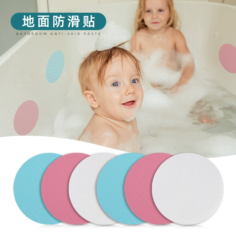 Круглые Нескользящие наклейки для педали для ванной комнаты, кухонная плитка, мраморная Водонепроницаемая бесшовная самоклеящаяся цветная наклейка