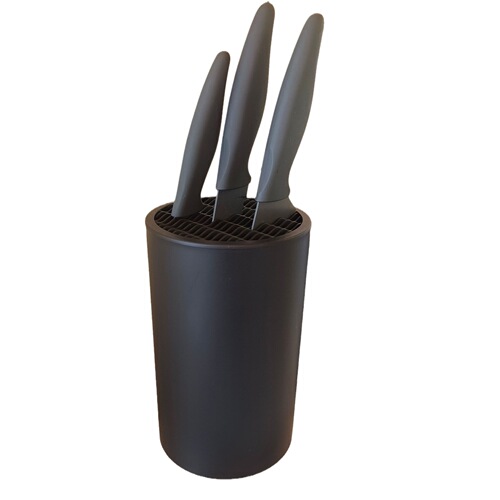 Cutlery storage rack kitchen utensils knife holder multi-functional plastic household knife box black high-end Western-style knife sheath