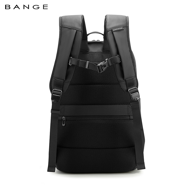 BANGE New Men's Business Commuting Backpack Large Capacity High-end Student School Computer Bag_voghion.com