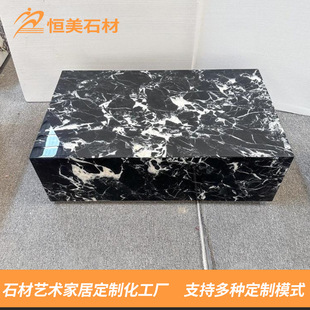 Factory Customized Box Coffee Table Marble Luxury Stone Living Room Villa Flat Floor