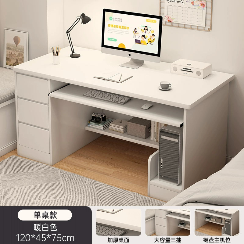 Escritorio de computadora, escritorio de escritorio para adultos, escritorio de escritorio con cajón, escritorio de escritorio