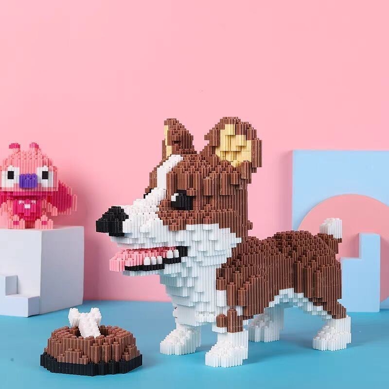 CLS Trendy Le Sen pequeños gránulos ensamblados bloques de construcción Linabel rompecabezas juguetes para niños regalos para niños y niñas