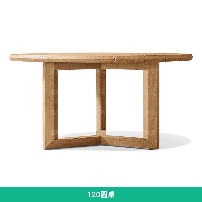 Mesa y silla de teca al aire libre terraza de jardín al aire libre a prueba de agua muebles de protección solar patio al aire libre combinación de mesas y sillas de madera maciza