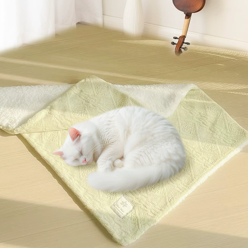 Amazon трансграничный осенний и зимний теплый молочный бархат ватин резные цветы домашние животные одеяла кошки и собаки одеяла грелки