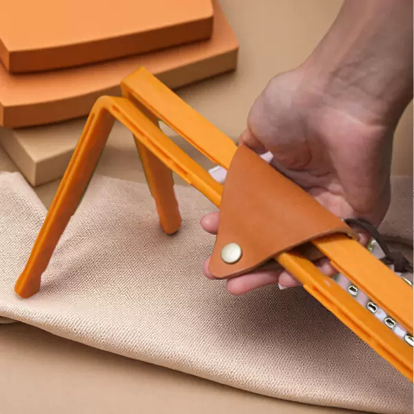Wholesale Cross-Border Same Style Leather Protective Pad, Triangular Leather Thickeneded Hand Pad, Bus Handle Anti-Strangle Holster