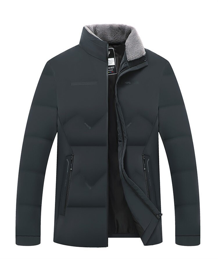 Piumino uomo invernale giacca in cotone con collo alto moda_voghion.com