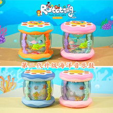 跨境亚马逊爆款儿童手拍鼓灯光音乐婴幼儿玩具宝宝益智早教拍拍鼓