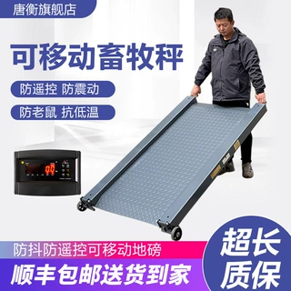 称猪地磅可移动带斜坡精准称重电子秤养殖场专用定制