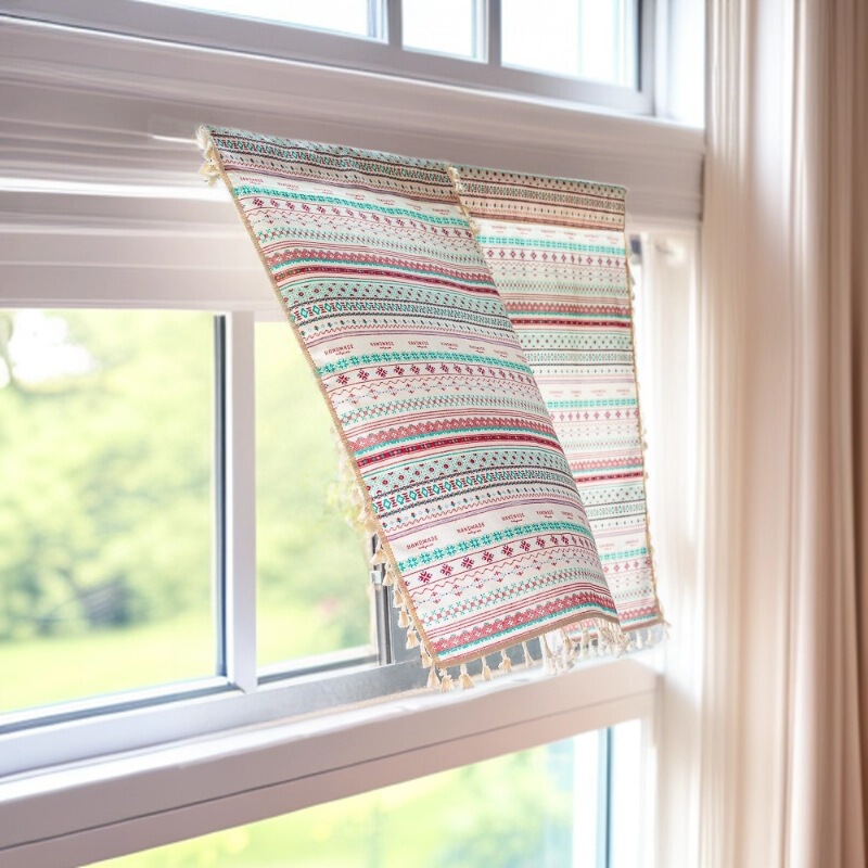 Short Curtains for Export to the Middle East, Russia, and Southeast Asia; Kitchen Half-Curtains, Bohemian Living Room Small Curtains, Door Curtains