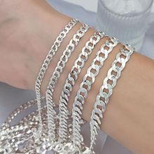 古巴链项链女925纯银毛衣链秋冬高级感男diy链条配饰珠宝饰品素链