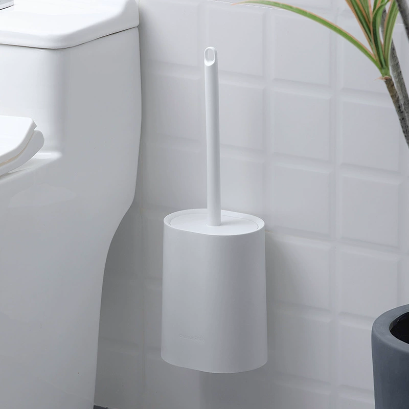 Tea flower Toilet brush household toilet toilet wall hanging cleaning brush set long handle toilet brush dead corner
