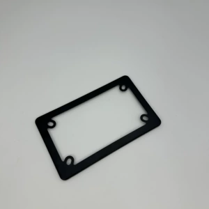 Cross-border US-standard black stainless steel motorcycle license plate holder, thickened US-standard motorcycle license plate frame