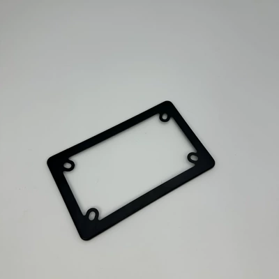 Cross-border US-standard black stainless steel motorcycle license plate holder, thickened US-standard motorcycle license plate frame (License plate holder/license plate holder)
