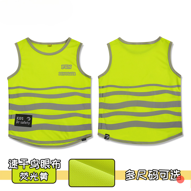 SFVest chaleco reflectante para niños a través de la carretera ropa de seguridad de tráfico para niños de jardín de infantes ropa reflectante de seguridad para estudiantes