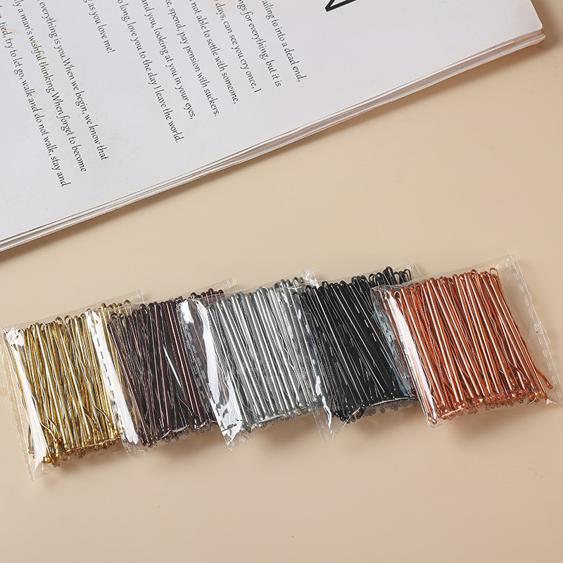 Cross-border Hot-selling One-word Clip No Internal Marks No Paint-peeling Wire Clip Headdress Hair Accessories Bangs Clip Studio Modeling Fixing Clip