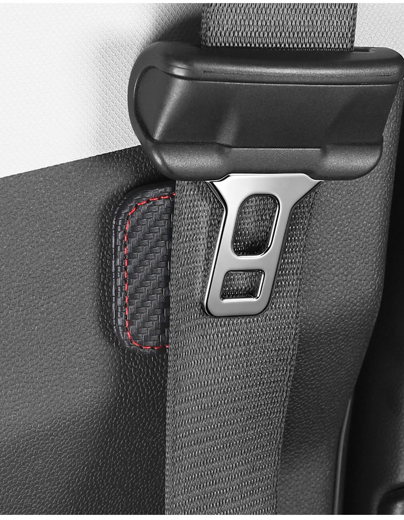 Magnetic safety belt limiter for car, anti-collision and noise-reducing fixing patch for car seat belt, interior accessories